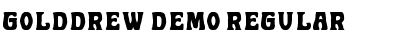 Download Golddrew DEMO Regular Font Title Preview