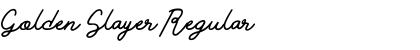 Download Golden Slayer Regular Font Title Preview