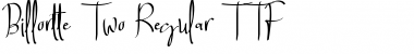 Download Billortte Two_Regular Regular Font Title Preview