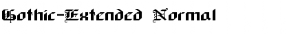 Download Gothic-Extended Normal Font Title Preview
