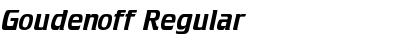 Download Goudenoff Regular Font Title Preview