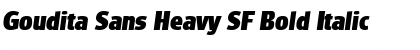 Download Goudita Sans Heavy SF Bold Italic Font Title Preview
