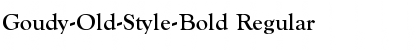 Download Goudy-Old-Style-Bold Regular Font Title Preview