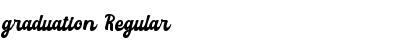 Download graduation Regular Font Title Preview