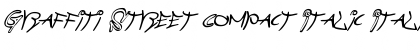 Download Graffiti Street Compact Italic Italic Font Title Preview