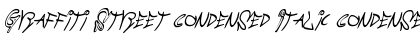 Download Graffiti Street Condensed Italic Condensed Italic Font Title Preview