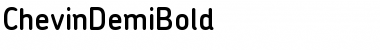 Download ChevinDemiBold Regular Font Title Preview