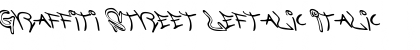 Download Graffiti Street Leftalic Italic Font Title Preview