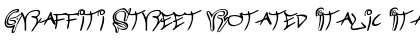 Download Graffiti Street Rotated Italic Italic Font Title Preview