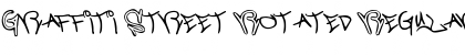 Download Graffiti Street Rotated Regular Font Title Preview