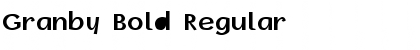 Download Granby Bold Regular Font Title Preview