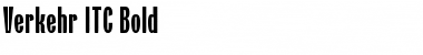 Download Verkehr ITC Bold Font Title Preview