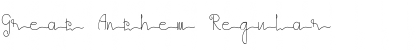 Download Great Anthem Regular Font Title Preview