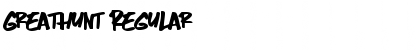 Download Greathunt Regular Font Title Preview