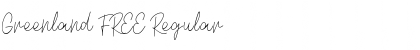 Download Greenland FREE Regular Font Title Preview
