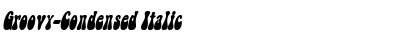 Download Groovy-Condensed Italic Font Title Preview