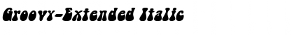 Download Groovy-Extended Italic Font Title Preview