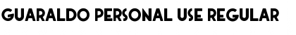 Download Guaraldo Personal Use Regular Font Title Preview