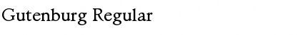 Download Gutenburg Regular Font Title Preview