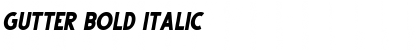 Download Gutter Bold Italic Font Title Preview