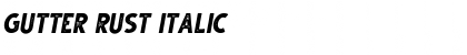 Download Gutter Rust Italic Font Title Preview