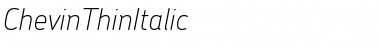 Download ChevinThinItalic Regular Font Title Preview