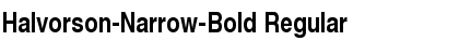 Download Halvorson-Narrow-Bold Regular Font