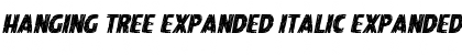 Download Hanging Tree Expanded Italic Expanded Italic Font Title Preview