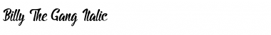 Download Billy The Gang Italic Font Title Preview