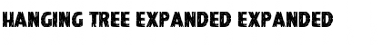 Download Hanging Tree Expanded Expanded Font Title Preview