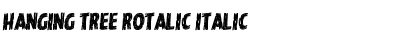 Download Hanging Tree Rotalic Italic Font Title Preview
