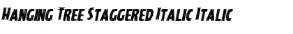 Download Hanging Tree Staggered Italic Italic Font Title Preview