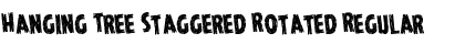 Download Hanging Tree Staggered Rotated Regular Font Title Preview