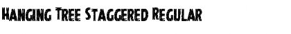 Download Hanging Tree Staggered Regular Font Title Preview
