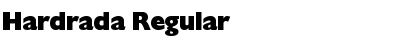 Download Hardrada Regular Font Title Preview