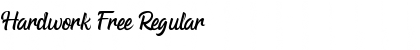 Download Hardwork Free Regular Font Title Preview