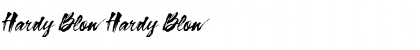 Download Hardy Blow Hardy Blow Font Title Preview
