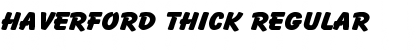 Download Haverford Thick Regular Font Title Preview