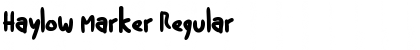 Download Haylow Marker Regular Font Title Preview