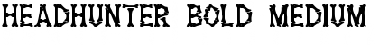 Download Headhunter Bold Medium Bold Medium Font Title Preview