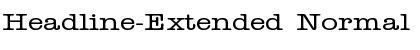 Download Headline-Extended Normal Font Title Preview