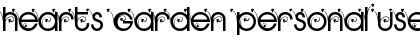 Download HEARTS GARDEN PERSONAL USE Regular Font Title Preview