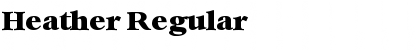 Download Heather Regular Font Title Preview