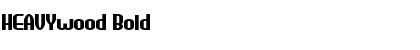 Download HEAVYwood Bold Font Title Preview