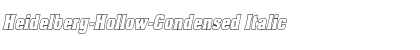 Download Heidelberg-Hollow-Condensed Italic Font