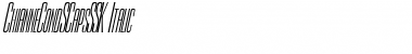 Download ChianneCondSCapsSSK Italic Font Title Preview