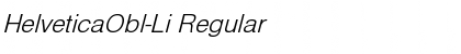 Download HelveticaObl-Li Regular Font