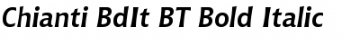 Download Chianti BdIt BT Bold Italic Font Title Preview