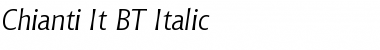 Download Chianti It BT Italic Font Title Preview