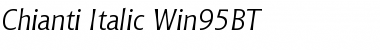 Download Chianti It Win95BT Italic Font Title Preview